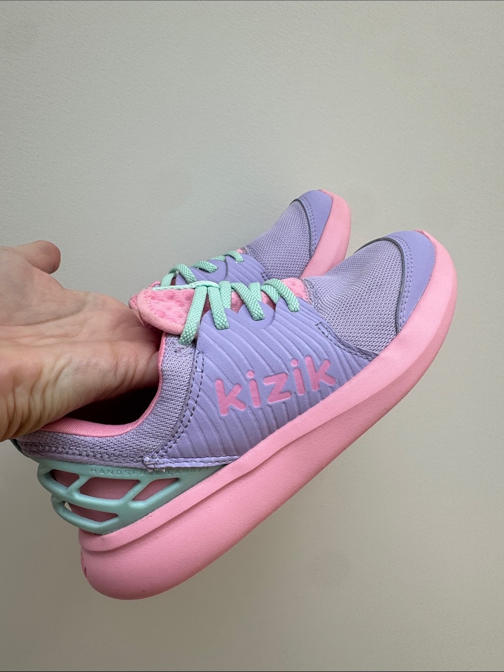 Kizik Kids Lightweight Pink, purple Mint Slip-On Sneakers